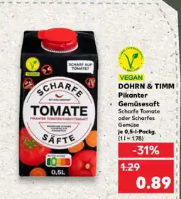 Kaufland DOHRN & TIMM Pikanter Gemüsesaft Angebot