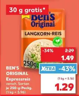 Kaufland BEN'S ORIGINAL Expressreis Angebot