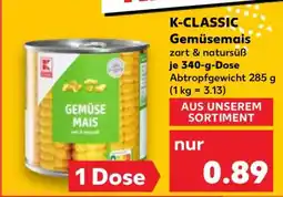 Kaufland K-CLASSIC Gemüsemais Angebot