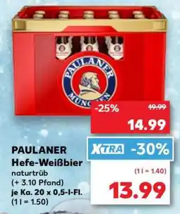 Kaufland PAULANER Hefe- Weißbier naturtrüb Angebot