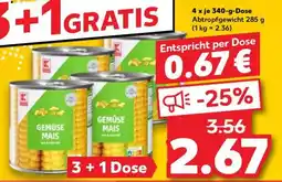 Kaufland GEMÜSE MAIS Angebot