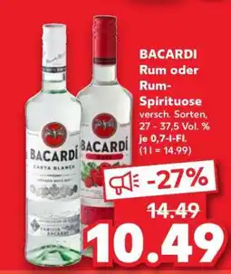 Kaufland BACARDI Rum oder Rum-Spirituose Angebot