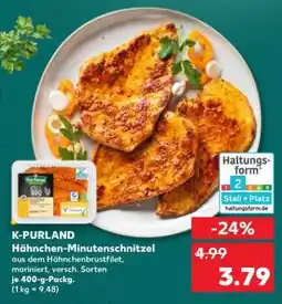 Kaufland K-PURLAND Hähnchen-Minuten-schnitzel Angebot
