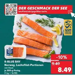 Kaufland K-BLUE BAY Norweg. Lachsfilet- Portionen Angebot