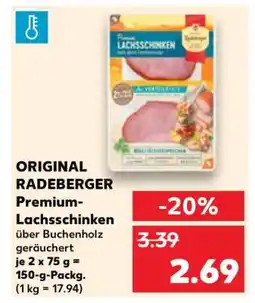 Kaufland Original Radeberger Premium Lachsschinken Angebot