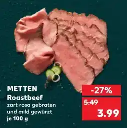 Kaufland METTEN Roastbeef Angebot