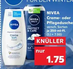 Kaufland NIVEA Creme- oder Pflegedusche Angebot