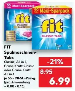 Kaufland FIT Spülmaschinen-Tabs Angebot