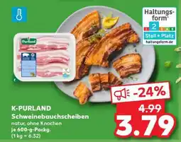 Kaufland K-PURLAND Schweinebauchscheiben Angebot