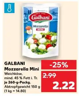 Kaufland GALBANI Mozzarella Mini Angebot