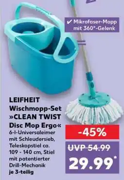 Kaufland LEIFHEIT Wischmopp-Set CLEAN TWIST Disc Mop Ergo Angebot