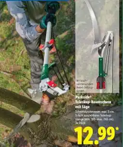 Lidl Parkside Teleskop-Baumschere mit Säge Angebot