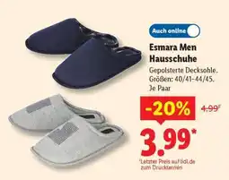 Lidl Esmara Men Hausschuhe Angebot