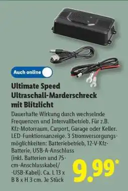 Lidl Ultimate Speed Ultraschall-Marderschreck mit Blitzlicht Angebot