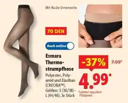 Lidl Esmara Thermostrumpfhose Angebot