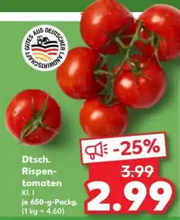 Kaufland Dtsch. Rispentomaten Angebot