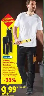 Lidl Parkside Arbeitslatzhose/-bundhose Angebot