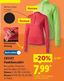 Lidl CRIVIT Funktionsshirt Angebot