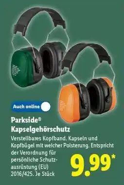 Lidl Parkside Kapselgehörschutz Angebot