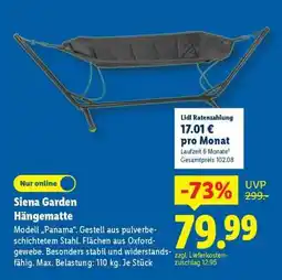 Lidl Siena Garden Hängematte Angebot