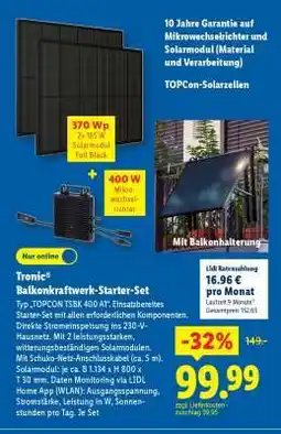 Lidl TRONIC Balkonkraftwerk-Starter-Set Angebot