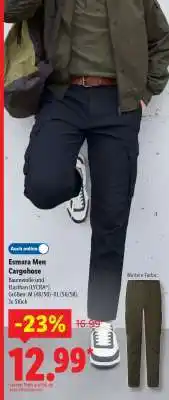 Lidl Esmara Men Cargohose Angebot