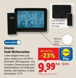 Lidl Livarno Funk-Wetterstation Angebot