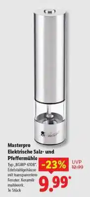 Lidl MASTERPRO Elektrische Salz- und Pfeffermühle Angebot