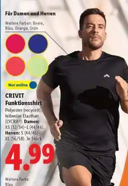 Lidl CRIVIT Funktionsshirt Angebot