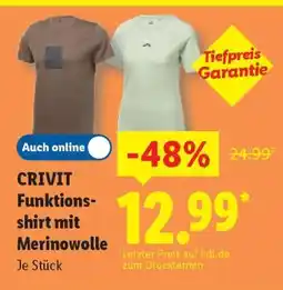Lidl CRIVIT Funktionsshirt mit Merinowolle Angebot