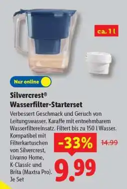 Lidl Silvercrest Wasserfilter-Startersset Angebot