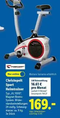 Lidl Christopeit Sport Heimtrainer Angebot