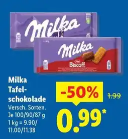 Lidl Milka Tafelschokolade Angebot
