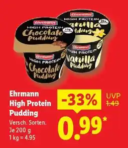 Lidl Ehrmann High Protein Pudding Angebot