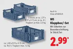 Lidl W5 Klappbox/-Set Angebot