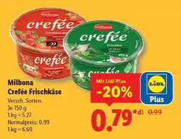 Lidl Milbona Crefée Frischkäse Angebot