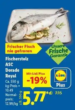 Lidl Fischerstolz ASC Dorade Royal Angebot