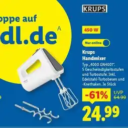 Lidl Krups Handmixer Angebot