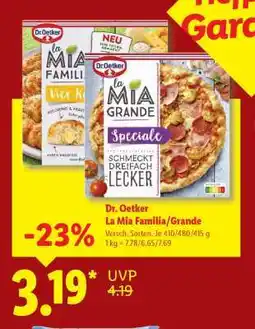 Lidl Dr. Oetker La Mia Familia/Grande Angebot