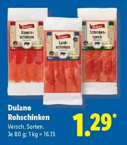 Lidl Dulano Rohschinken Angebot