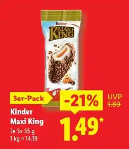 Lidl Kinder Maxi King Angebot