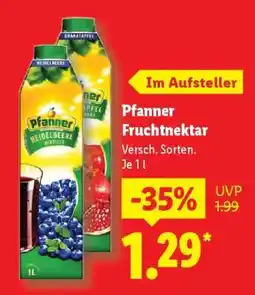 Lidl Pfanner Fruchtnektar Angebot