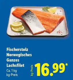 Lidl Fischerstolz Norwegisches Ganzes Lachsfilet Angebot