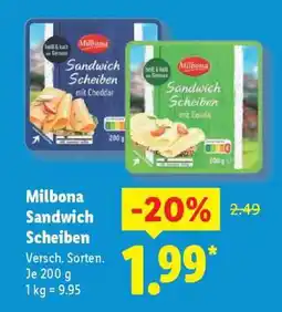 Lidl Milbona Sandwich Scheiben Angebot