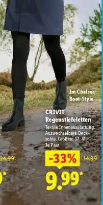 Lidl CRIVIT Regenstiefeletten Angebot