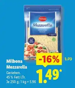 Lidl Milbona Mozzarella Angebot