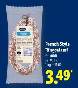 Lidl French Style Ringsalami Angebot
