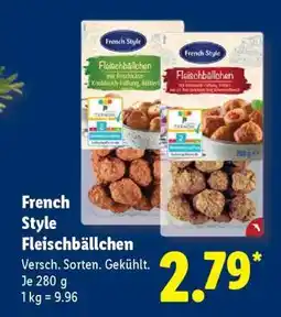 Lidl French Style Fleischbällchen Angebot