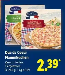 Lidl Duc de Coeur Flammkuchen Angebot
