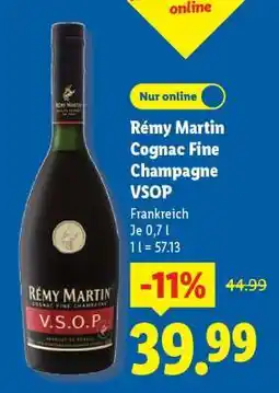 Lidl Rémy Martin Cognac Fine Champagne VSOP Angebot